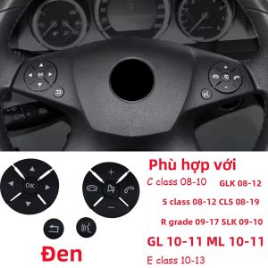 Ốp Dán Nút Nâng Kính Cửa Sổ Xe Mercedes Benz Trang Trí Bảng Điều Khiển Cho Các Dòng Xe A B C W204 W212 GLA GLK CLA GL ML GLE Chất Liệu ABS
