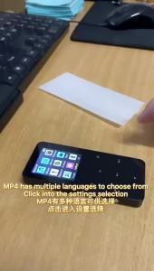 Máy Nghe Nhạc MP3 MP4 Màn Hình TFT 1.8 Inch Bluetooth 5.0 Tích Hợp Chức Năng Đọc Sách Điện Tử Ghi Âm Loa Tích Hợp USB 2.0 Giắc Cắm 3.5mm Màn Hình Cảm Ứng Vỏ Kim Loại