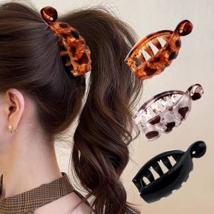 Tooyoo Small Banana Clip Anti Slip Hair Clip Women Hair Accessory Ponytail Twisted Clip Simple