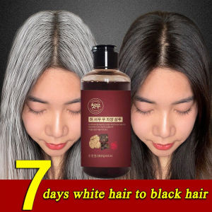 hair black shampoo South Korea HAN Black Hair Dye 300ml Black sin Hair Shampoo Black After Washing hair dye color dye hair shampoo hair shampoo black hair shampoo syampu rambut kopi hitam gelap 何首乌洗发水
