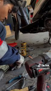 PAKET CVT BEAT FI Mangkok kampas ganda custom beat Roller racing beat fi genio paket semi upgrade Paket matic per cvt roller racing per kampas ganda by Modifikasi Ori