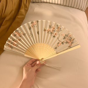 Chinese Style Folding Fan Childrens Summer New Chinese Style Chinese Ancient Style Horse-Face Skirt Han Dynasty Kids for Dancing Fan Portable