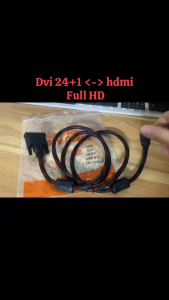 Cáp Chuyển Dvi sang Hdmi dài 1.5m bọc lưới Cáp chuyển 2 chiều hdmi <-> DVI Full HD 1080p