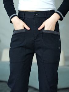 กางเกงขายาวทรงตรงลำลองสำหรับผู้ชาย 4 กระเป๋า ซิป ฤดูใบไม้ผลิและฤดูร้อน กางเกงขายาวลำลองสำหรับกลางแจ้งที่สวมใส่สบาย