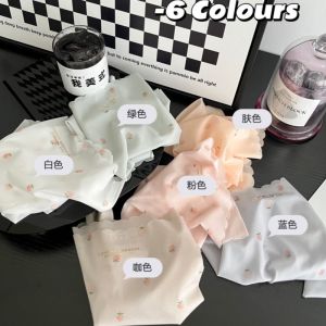 Mid-Waist Ice Silk Ultra-Thin Seamless Ladies Underwear Comfortable Breathable Girls Triangle Panties with Nylon Material