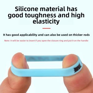 MONLEYTA | Anti-Slip Silicone Fishing Rod Grip Wrap With Protection Cover Lure Road Trip Anti-Skid Ring Fishing Pole Handle Wrap