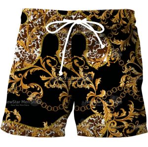 Mens Shorts Summer Luxury Pattern Grapic Prited Trunks Beach Quick-drying Shorts Male Sweatpants New Pants Man Clothing