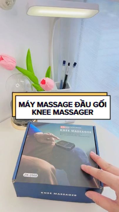 Máy massage đầu gối KNEE ZK-2068, máy mát xa rung kết hợp chườm ấm giảm đau nhức gối, vai, khuỷu tay Đô Gia Dung Thê Hê Mơi