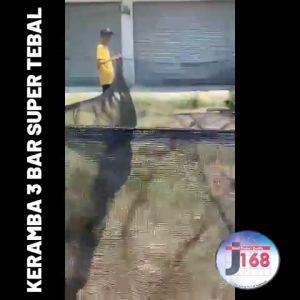 Keramba Ikan Premium Super tebal Siap Pakai waring jaring RK 3 Bar ukuran 3x25x1