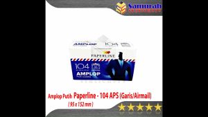 Amplop Kertas Putih Airmail Paperline 104 Aps Bergaris (95 x 152 mm) isi 100 80 gsm Kecil