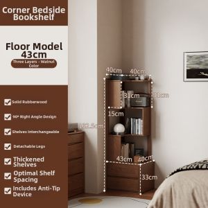 DONGMU | Corner Storage Bookshelf Nightstand