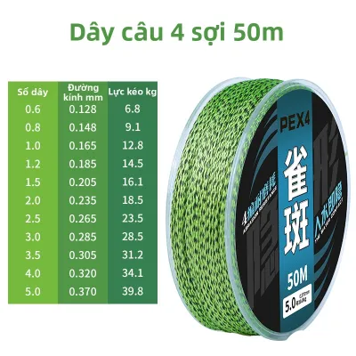 MENGLONGGUOJIANG | Dây Câu Cá PE Chống Đứt Cường Lực 100m