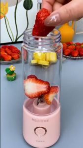 WDN - Blender Portable Juicer Usb 6 Mata Pisau Blender Juice Cup 400ml Blender Mini Portable bisa cod termurah
