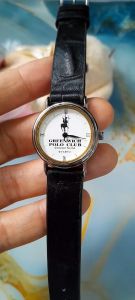 Đồng hồ nữ GREENWICH POLO CLUB size:26mm dây da second hand si nhật- đã qua sử dụng