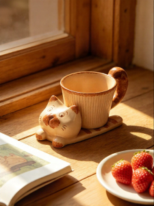 MODERN SWEETHOME | Cute Cat Birthday Gift For Girls Cup