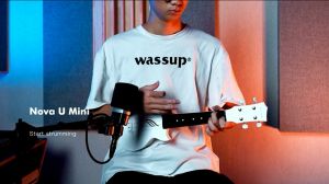 Enya Soprano Ukulele 21 Inch Carbon Fiber Travel Ukelele Nova U Mini Simple Yukalalee With Beginner Kit Ukalalee includes Case Strap Capo