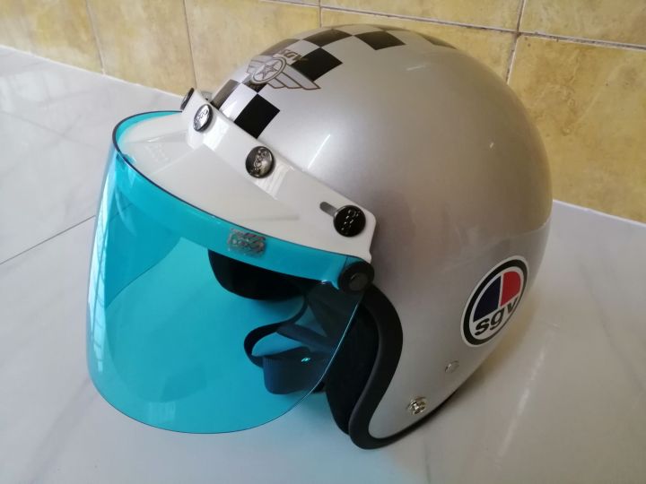 Helmet SGV Retro Check Lazada Lazada