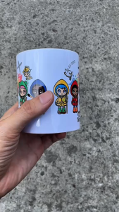 Mug Gelas Luce Friends Bunda Maria Fe Xin Sky Maskot Vatikan Katolik Yubilium Yubileum