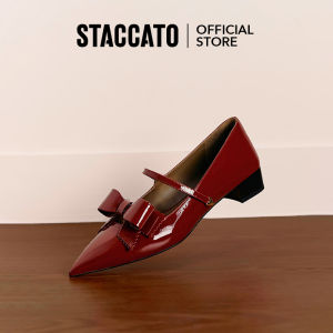 Staccato Mary Jane Pump Shoes รองเท้าแมรี่เจน 1.5"รองเท้าส้นสูงหนา EG417