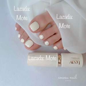 Nailbox CHÂN Màu Trắng Sữa Sơn Trơn