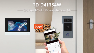 Anlian 2 Wire Doorbell Intercom 7" IPS LCD Touch Screen 2MP 1080P Night Vision RFID Unlock Motion Record Tuya Smart Video Phone D41A