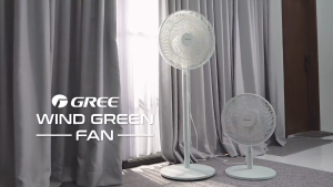 Gree Wind Green Fan 12 dan 14 Inch GCF 12iGN dan 14iGN Stand Fan Minimalis Warna Hijau Mint