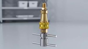 Dụng Cụ Nối Nhanh 1/4 Inch Dùng Cho Việc Làm Sạch Và Thông Tắc Đường Ống Nạp Gas Lạnh Tủ Lạnh Khớp Nối Nhanh Bằng Sắt