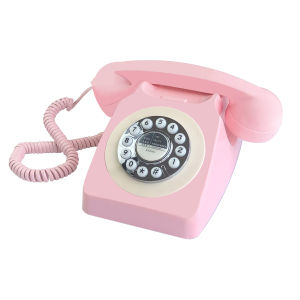 Pink Retro Corded Telephones: A Vintage Touch for Your Home Office