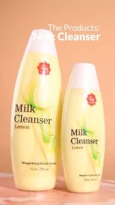 Paket Pembersih dan Penyegar Wajah VIVA Milk Cleanser & Face Tonic Lemon 100ml Pembersih Susu dan Penyegar