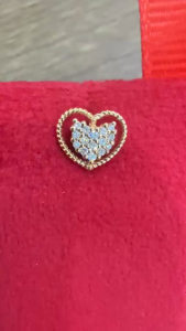 Poh Heng Jewellery 18K Heart Diamond Earrings in Rose Gold[Online Exclusive]