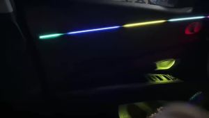Car Ambient Light 18 in 1 RGB 64 Colors Symphony Interior Acrylic Guide Fiber Strip Decoration Atmosphere Light With App Contro