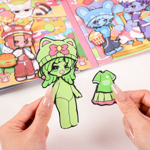 Hộp Đồ Chơi Rhythm Box Concert Quiet Book Sticker Dress-Up Đồ Chơi Thủ Công DIY Cho Bé Gái Không Cần Cắt Vui Chơi Giải Trí