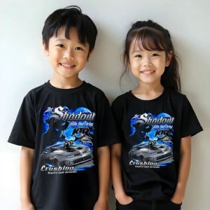 (Kaos Anak) Monstahopkids Kaos Anak Laki-Laki Perempuan Motif THE SHADOW Bahan 24s