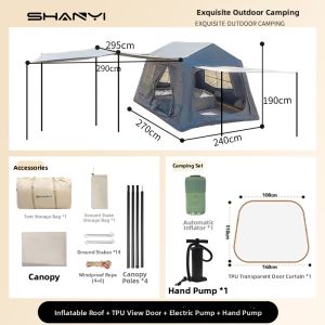 SHANYI | Automatic Inflating Rainproof Windproof Portable Foldable Tent