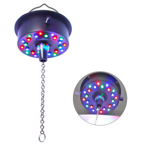 5 RPM--9 RPM Adjustable Mirror Ball Rotating Motor with 24 RGB Led Light for 4 6 8 12\\\" Disco Balls (Not Include)
