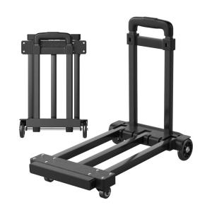 Lightdot Portable Folding Hand Truck Flatbed Dolly Mini Cart Cargo Pulling Quiet Home Use Convenient Cargo Transport