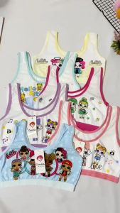 Miniset Anak Perempuan Tali Besar Motif Bahan Rayon Import Cantik Inesia