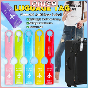 Onisa Luggage Tag PVC Cover ID Name Address Suitcase Holder Waterproof Luggage Label Baggage Boarding Tags