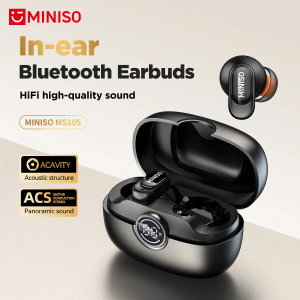 MINISO MS105 Bluetooth Earphone In-Ear Earbuds Soft Earbuds Wireless Headphones Waterproof IPX5