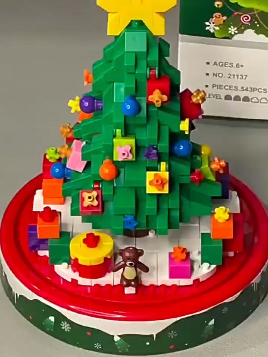 🌲ต้นคริสต์มาส🌲ตัวต่อ ต้นคริสต์มาส diy ตัวต่อต้นคริสต์มาส บล็อกของเล่น ...