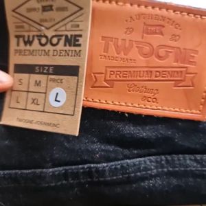 TWO ONE SINCE Celana Jeans Panjang Pria Slim Fit Stretch Black Jaz Polos
