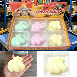 Schylling | 1PC Banana Crispy Toy Squishy Stress Balls Slow Rebound Wax Skin Squeeze Toy Quiet Sensory Fidget Toy Soothing Relieving Stress