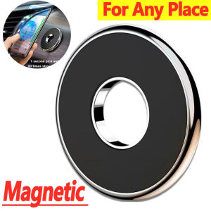 Strong Magnetic Car Phone Holder Stand For iPhone Magnet Mount Round Car Holder Bracket Dashboard Wall Mobile Holder Universal