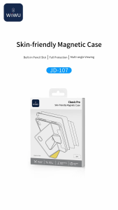 WIWU Case for iPad (A16)11th Generation (2025)/iPad 10th Generation 10.9 Inch (2022) Multiple Angles Magnetic Stand Cover Pencil Holder Slim and Lightweight Design