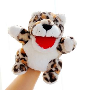 New Jungle Animal Lion Tiger Elephant Finger Puppet Plush Toys for Kindergarten Storytelling Dolls Boys And Girls Universal