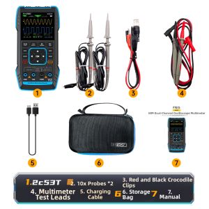 FNIRSI | Dual-Channel Handheld Digital Oscilloscope Multifunction