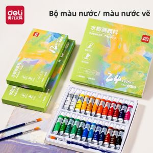 deli | Bộ Màu Nước Giáo Dục Không Độc Hại