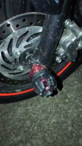 กันล้ม หรือ เป๊กล้อ ตัวใหญ่ งานCNC รุ่นแมงมุม(0019)