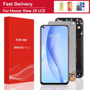 sinmaytai | 6.4 For Honor View 20 LCD Display Touch Screen For Honor V20 Display PCT-AL10 PCT-TL10 PCT-L29 Screen With Frame Replace