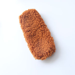 Korean Style Ins Famous Simple Fresh Lamb Fur Pencil Case Avocado Green Student Cute Stationery Storage Bag Cotton Material